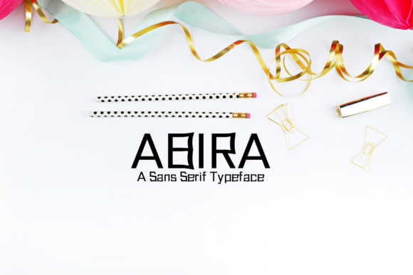 Abira: A Trendy Display Font for Web Design