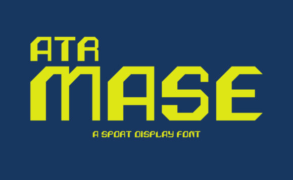 ATR Mase: A Bold Display Font for Digital Creativity
