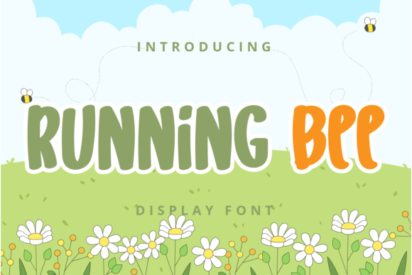 Bring Your Brand to Life with the Playful Running Bee Font