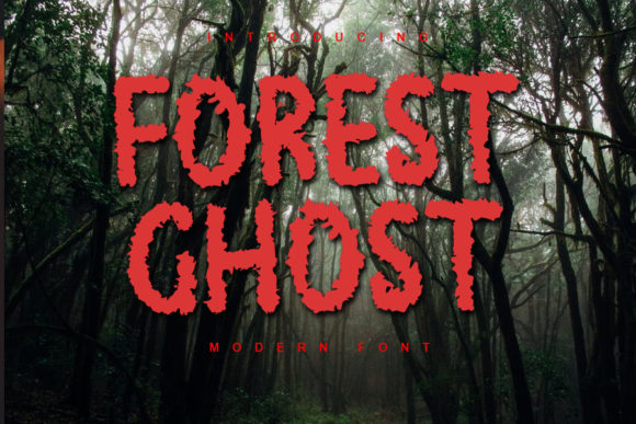Forest Ghost Font for Halloween and Beyond