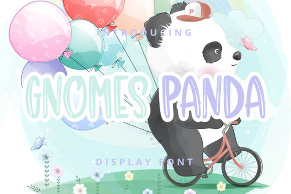 Gnomes Panda Font for Editorial Design