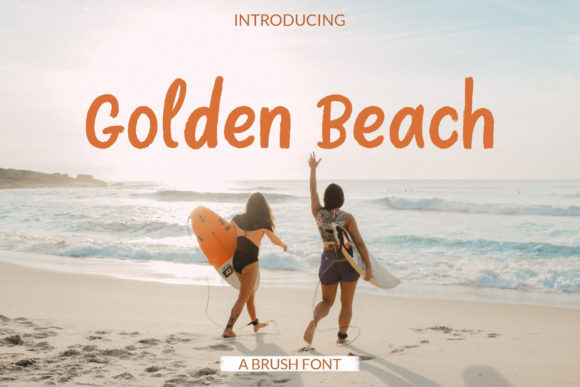 Golden Beach Font for Handmade Creations