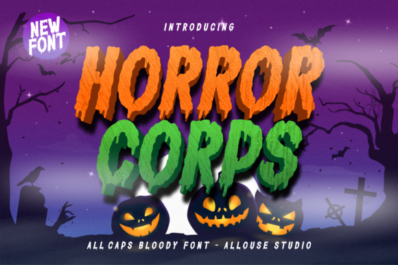 Horror Corps Font for Business Branding