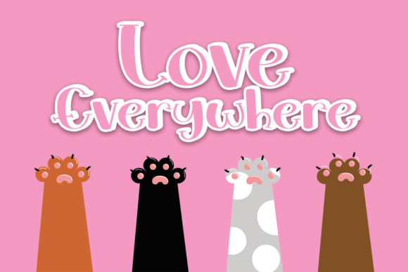 Love Everywhere Font for Handmade Creations