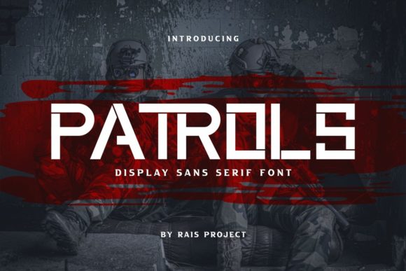 Patrols: A Robotic Display Font for Bold Branding