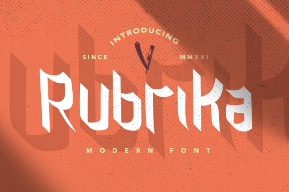Rubrika Font for Modern Editorial Design