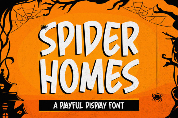 Spider Home: A Playful Display Font for Halloween Campaigns