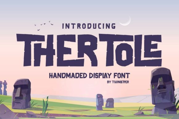 Thertole: A Bold Display Font for Digital Creativity