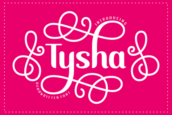 Tysha: A Whimsical Display Font for Creative Branding