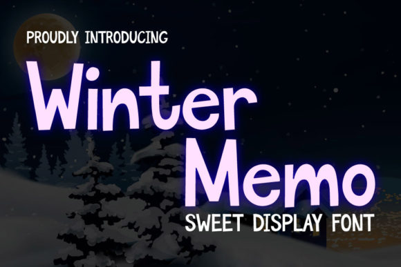 Winter Memo Font for Handmade Creations