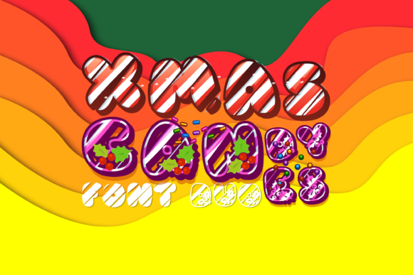Xmas Candy Canes Duo Font Review for Web Design
